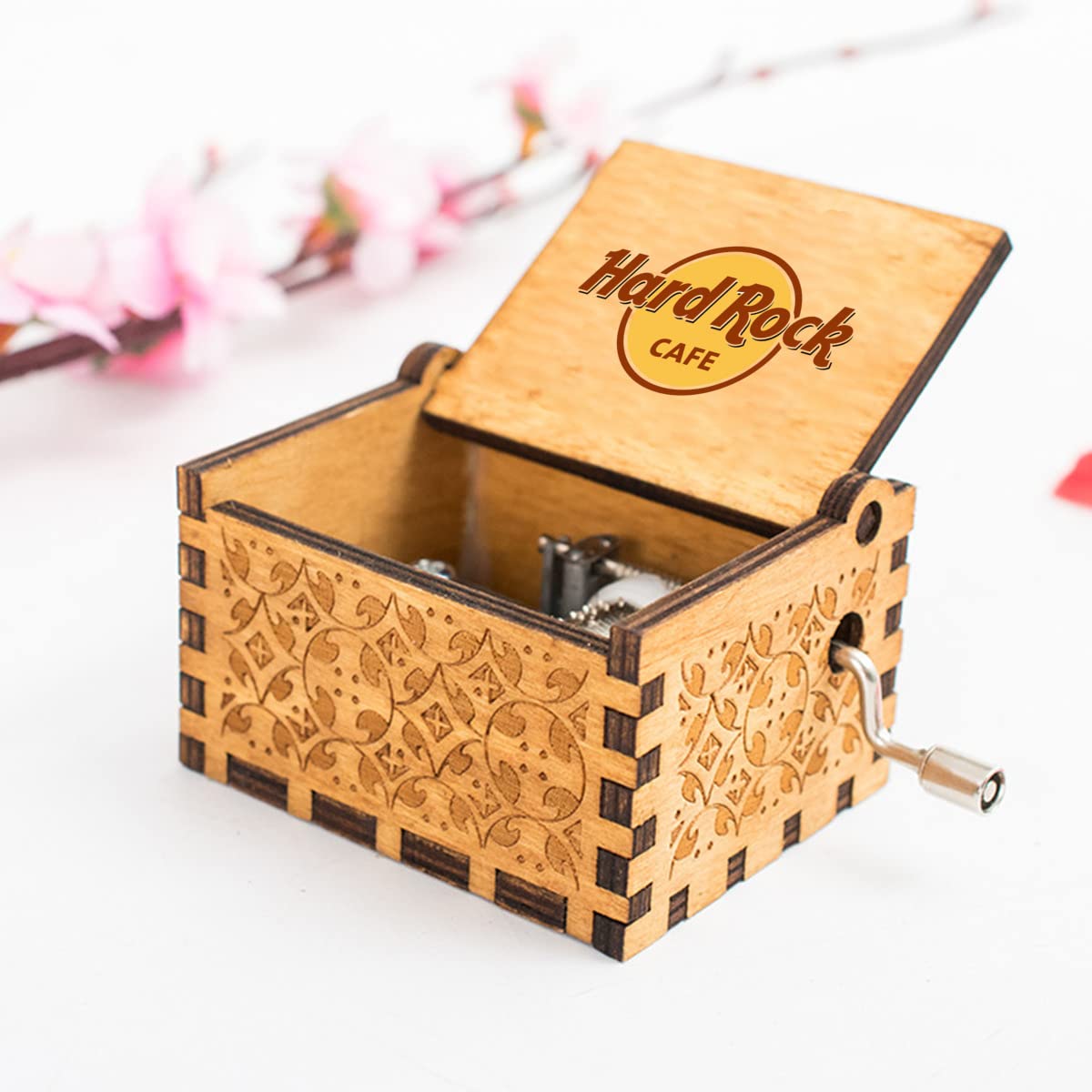 Amazon.co.jp: ハードロックカフェ オルゴール ミニ木製オルゴール